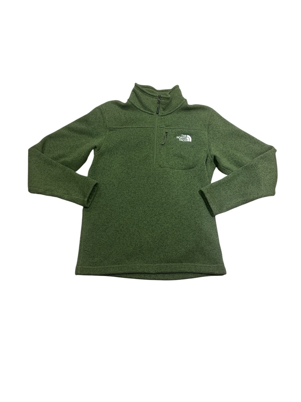 The North Face Olive Green Quarter-Zip Fleece Pullover